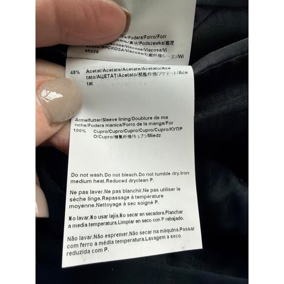 Hugo Boss Pasini2/Movie2 Super 100 Wool Blazer Mens 38L Black 2-Button Jacket - Picture 12 of 12